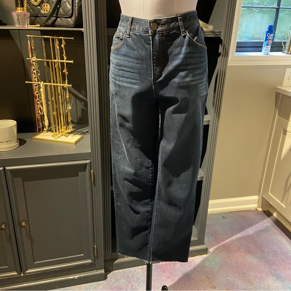 Wit & Wisdom Ab-Solution Skinny Jeans – Raw Hem, High-Rise, Size 8 - Picture 4 of 8